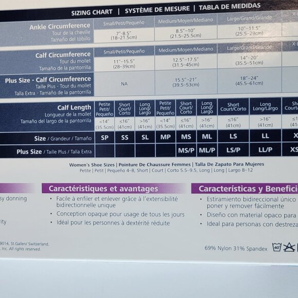 Sigvaris Medical Compression Hosiery / Knee-High / LL / Suntan / 863CLLW36 - Picture 5 of 6